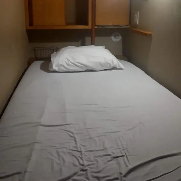 ベッドの中です。